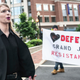 Former military intelligence analyst Chelsea Manning leaves after speaking to the press ahead of a Grand Jury appearance about WikiLeaks, in Alexandria, Virginia, on May 16, 2019.